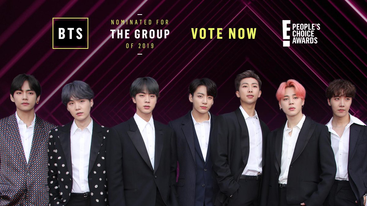 peopleschoice's tweet photo. RT to vote for #BTS as #TheGroup of 2019 now! #PCAs https://t.co/HQiYhRUnu1