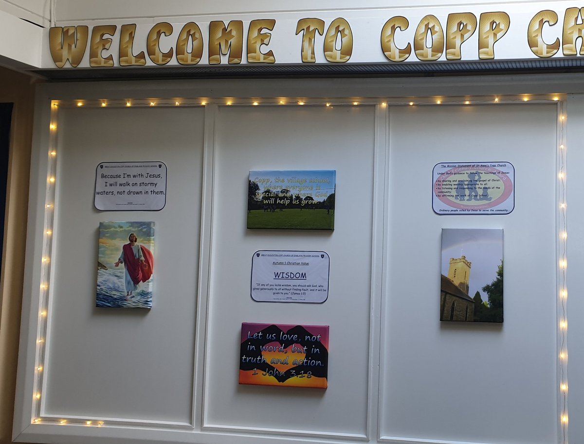 It's been a fantastic start to the autumn term, seeing familiar faces and welcoming new ones. The children all looked so smart and happy! We've updated our entrance with our autumn 1 Christian value, which is "wisdom".