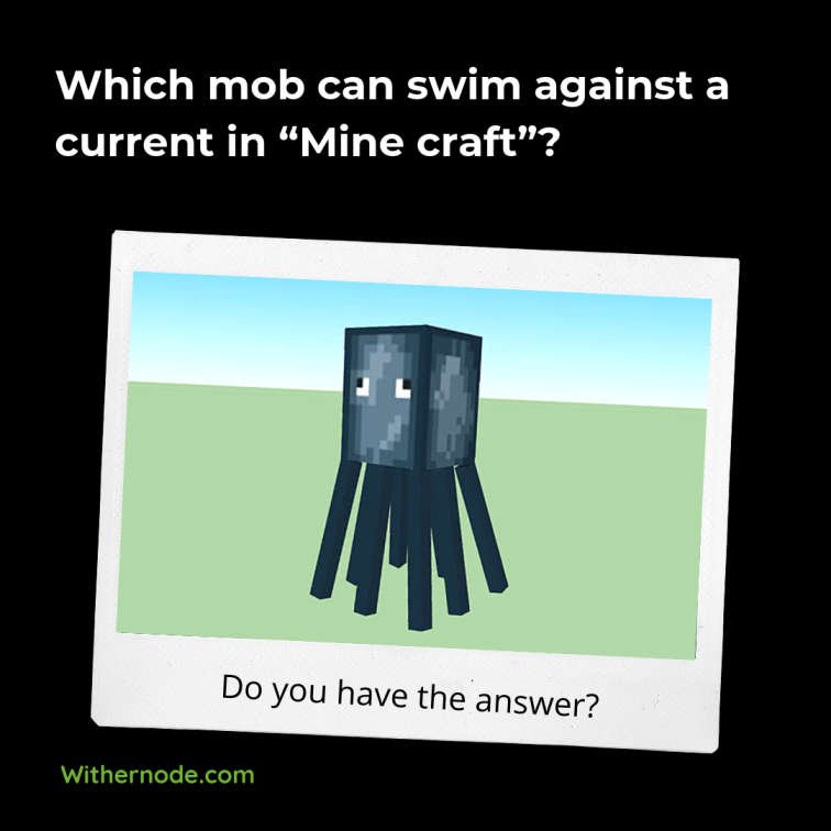 WitherNode's tweet image. Squid, yes they can definitely swim against the current. bit.ly/2MRqF2D #minecrafter #minecrafting #players