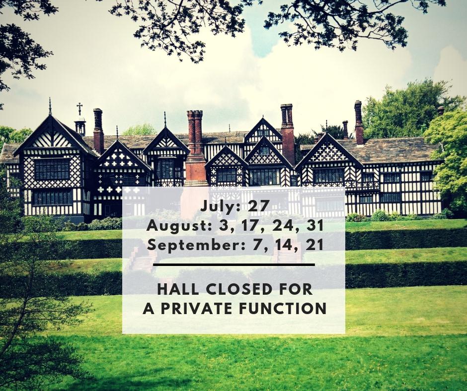 Love is in the air! Bramall Hall will be closed on Saturdays over the summer for wedding functions. Our Visitor Centre, gift shop and cafe will still be open, so you can still enjoy the summer sunshine in Bramhall Park! crowd.in/bQtikv