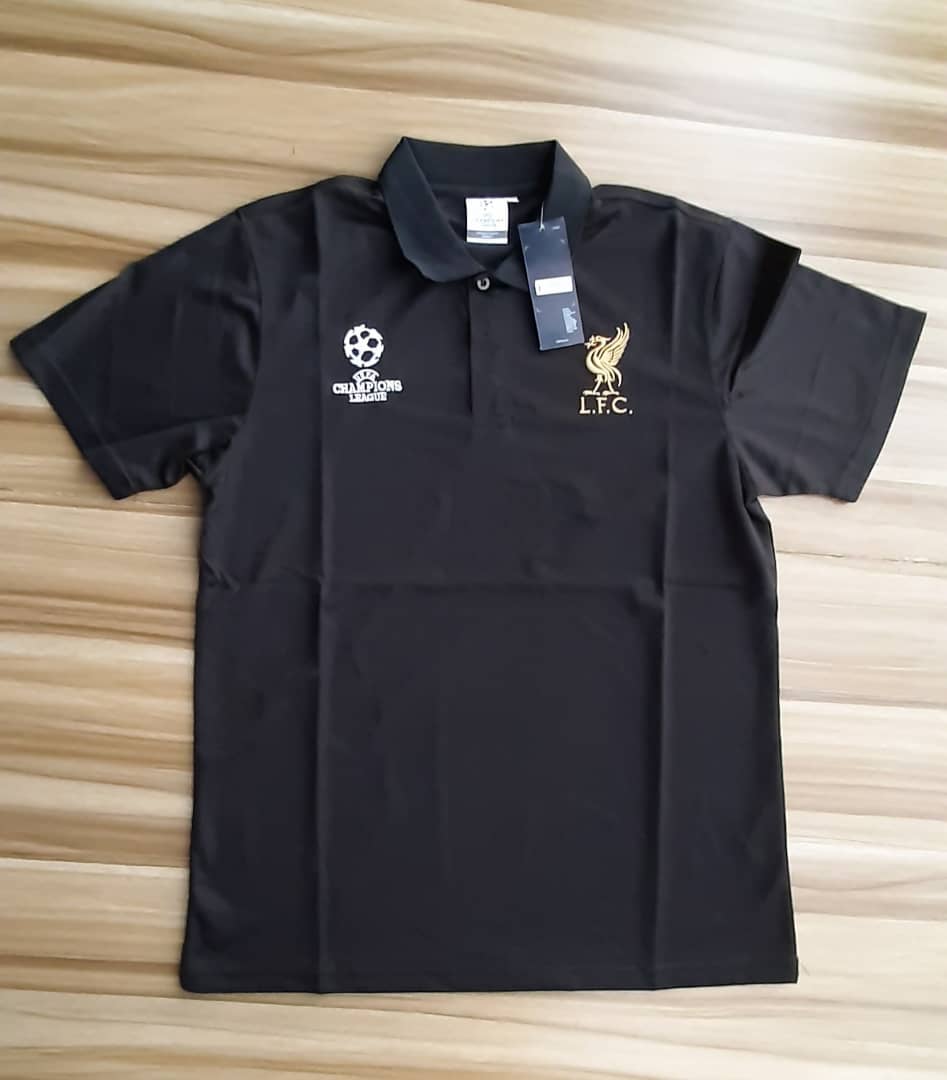 Liverpool FC Polos available #5500 only All sizes available Quality  Affordable price   #blacklabel RT