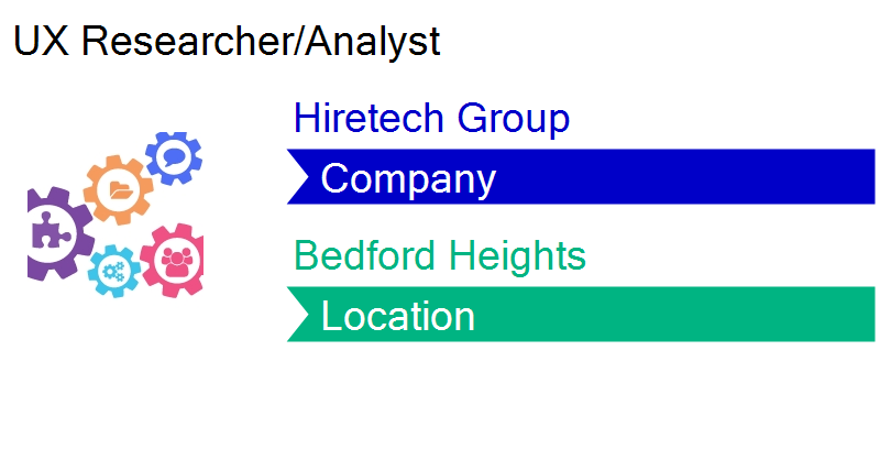 Job Opening: UX Researcher/Analyst in Bedford He, OH! Hiretech Grou #jobs bit.ly/2zYokL8 job-openings.monster.com/hiretech-group…