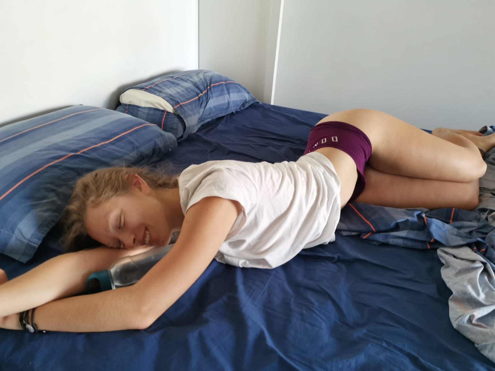 Eva Veil on X: My underwear says Don't wake me 😉 #pornstars #pornstar  #yeeesyeeesyeees #pornhub #youporn #porn #blonde #sex #sexy #stretching  #undies #whitetshirt #chaturbate #ass #booty #sleepsex  t.coYkSCu4R8rm  X