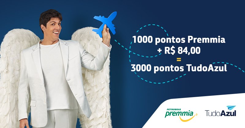 Chegou sua vez de voar. Seus pontos Premmia podem valer passagens aéreas da Azul. Quer saber mais? Acesse agora bit.ly/sPremmiaTudoAz…