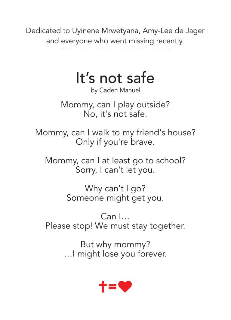 Anto_nicky_'s tweet image. Found this on Facebook #UyineneMrwetyana #Itsnotsafe