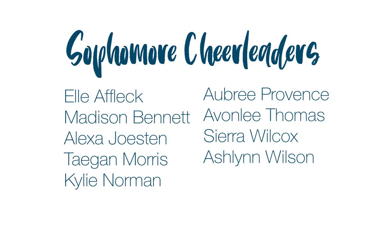 And here are our SOPHOMORES! And even though we call them our “littles,” their talent is anything but that! Love you girlies! 💙💙💙