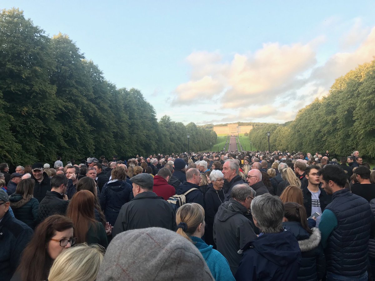 Andrew_Roycroft's tweet photo. Behind and before at Stormont, voices soon to be silenced for the voiceless, a visible presence for the rights of those so easily ignored. #nivoiceless ⁦@NIvoiceless⁩ https://t.co/0TKoIXcxZ5