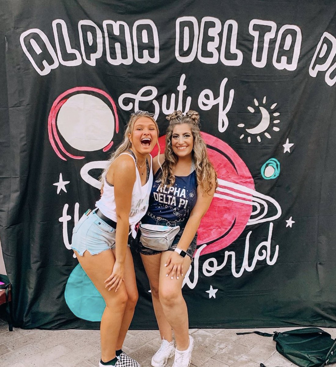 AliAndAriel's tweet photo. intergalactic babes 👽✨💫 @asu_adpi wearing #AliAndAriel (p.s. we’re obsessed w that holographic foil) https://t.co/aYHaTIL3HW