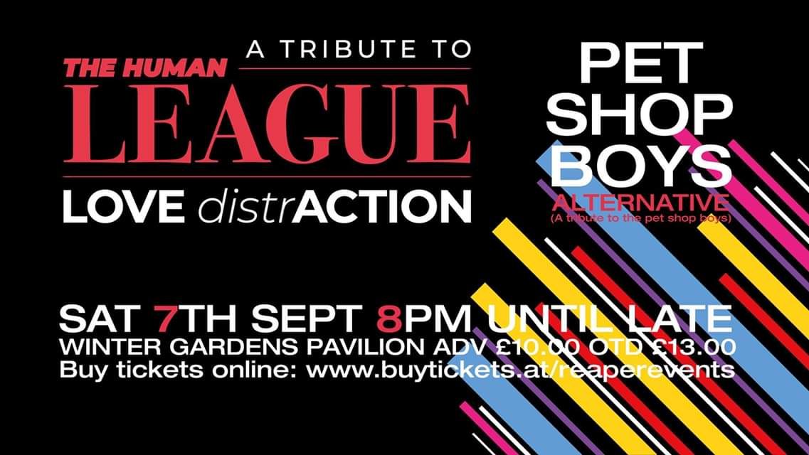 Tomorrow we are playing at the Winter Gardens, Weston-super-Mare with Alternative Pet Shop Boys🎶
#humanleaguetribute #humanleague #reaperevents