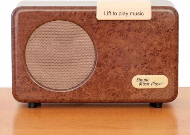 Mum’s birthday present from <a href="/LBWdementia/">Live Better With Dementia</a> store. Loaded up with her favourite music. Huge hit, especially Acker Bilk ‘Ah I know this one: Stranger on the Floor’. Dad and I crying with laughter. Mum too!