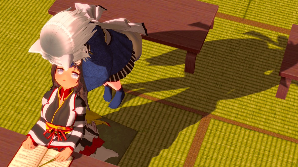 お題「黒色」
わたしのだいすきな。
#cm3d版深夜の真剣エディット60分一本勝負 #COM3D2