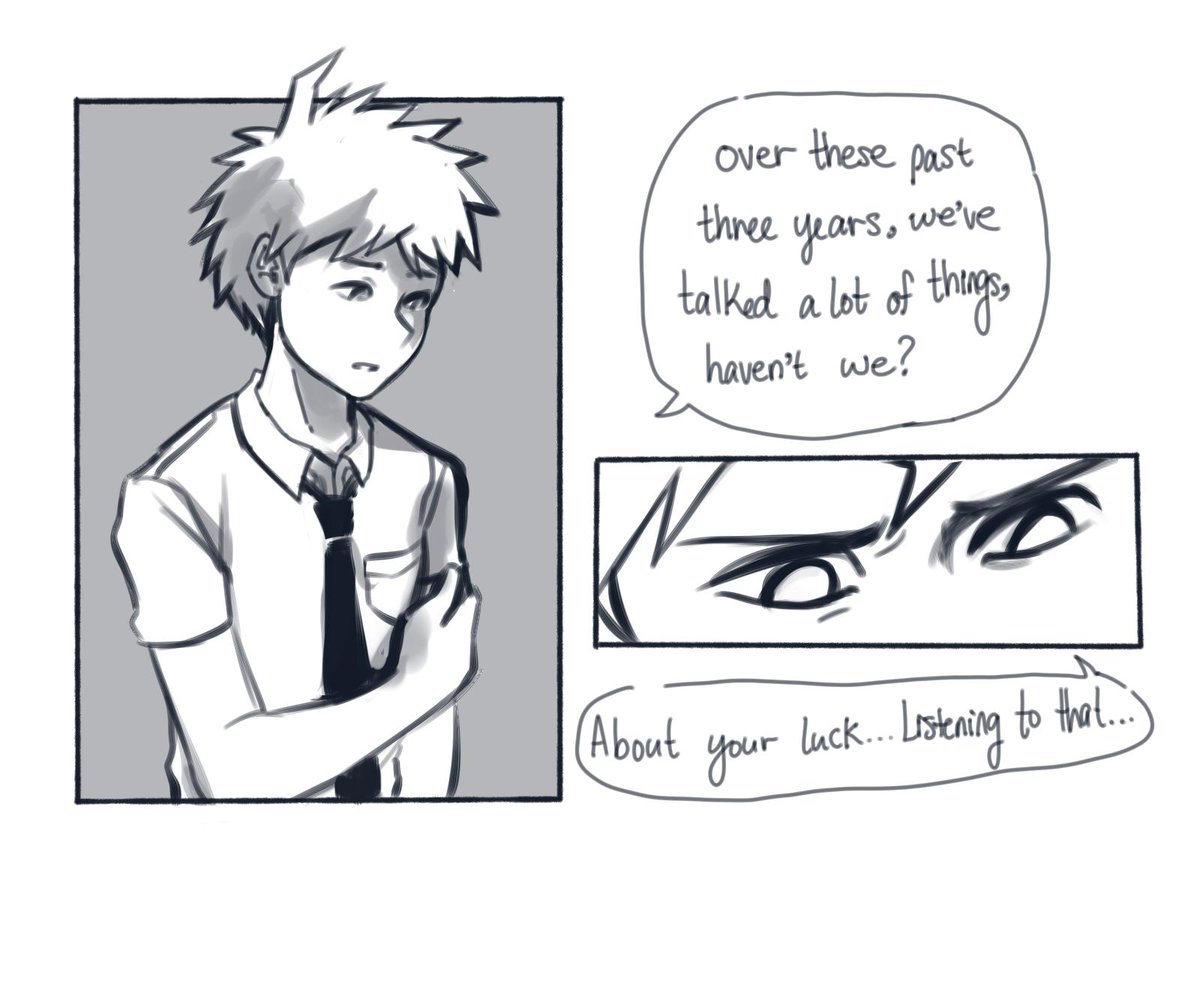 I wanted to redraw this canon dialogue (1/3)

#danganronpa 