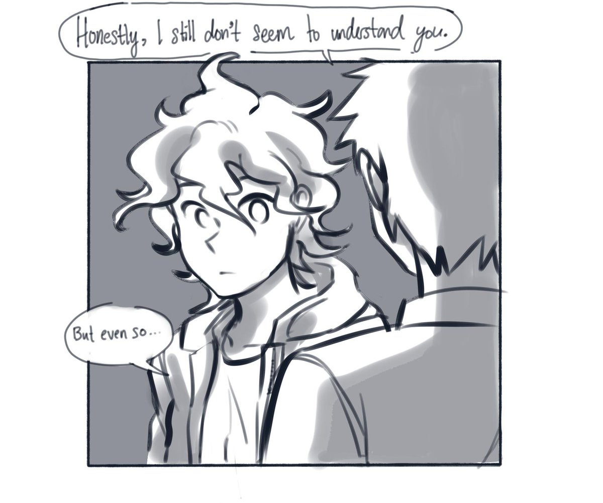 I wanted to redraw this canon dialogue (1/3)

#danganronpa 