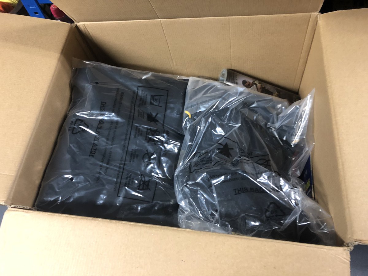 WaspsKitMan's tweet photo. Kitman Clearout 2. This really is a prize worth winning to celebrate the start of the new season. A box of RANDOM stuff from my kitroom.  Winner must be able to collect from me at any game in September. Retweet #everykitmanknows to be in the hat. Happy Friday everyone 🍷🍷 https://t.co/NuXr4k4efX