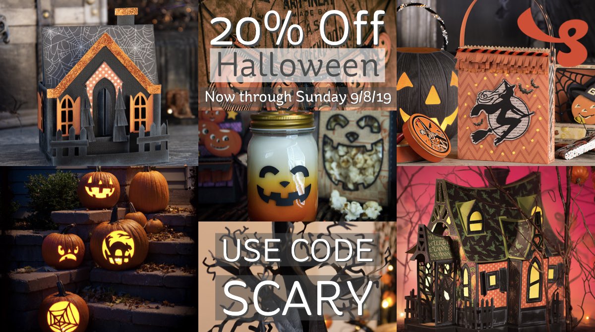 Flash sale! Take 20% off everything in our Halloween category. Now thru Sunday! svgcuts.com 🎃