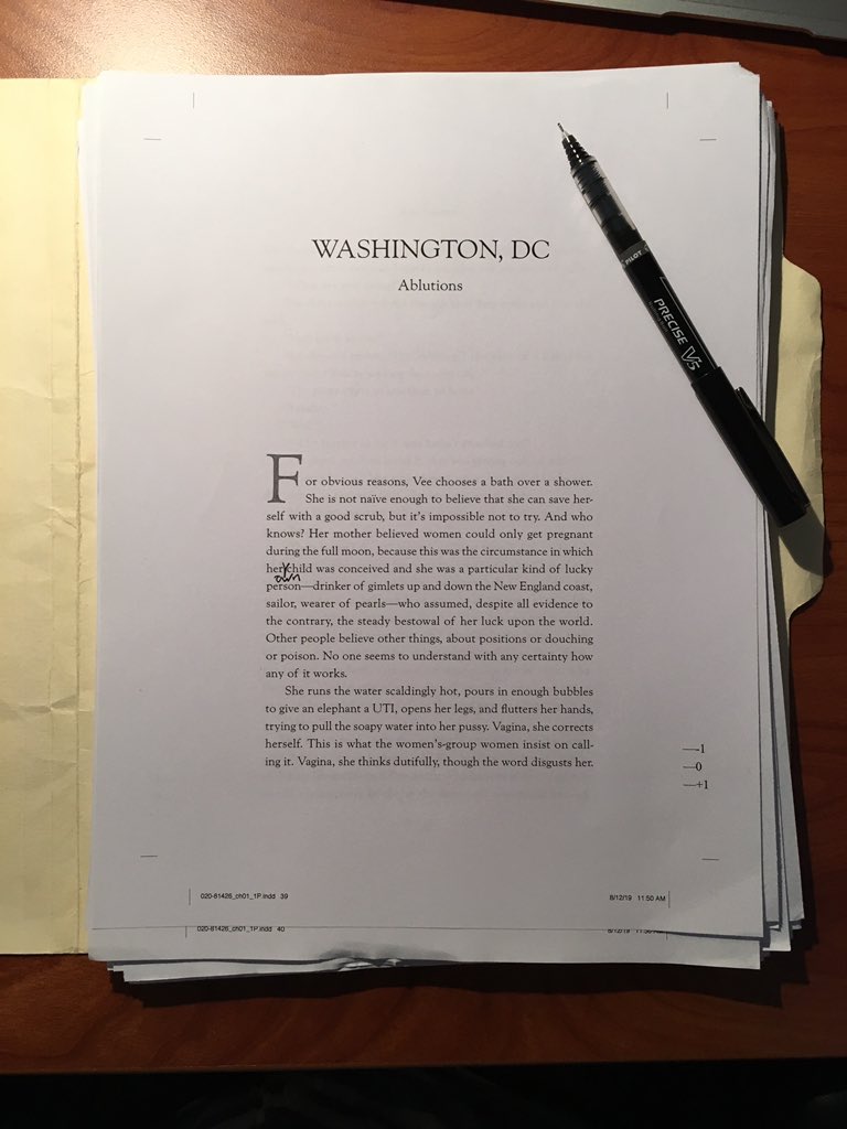 SolomonAnna's tweet photo. First pass pages happening today.
#bookofv https://t.co/oVOhfJMMg8