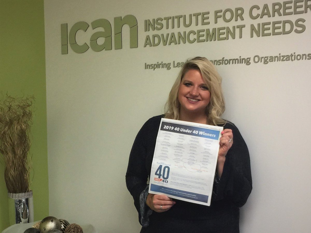 We're proud &amp; excited that ICAN's <a href="/allisonschorr/">Allison Schorr Zach</a> is being honored by <a href="/mbjpublications/">MBJ Publications</a> as a 2019 40 Under 40 Award Recipient. Her passion, leadership and commitment to both the mission and work of ICAN and her community endeavours shines through. Congratulations to all!