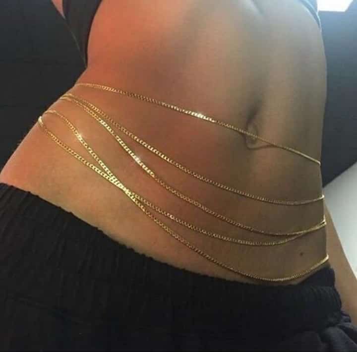 My Customer has nice waist abeg. Waist chain from us.Still available Price: 3k each #FridayThoughts