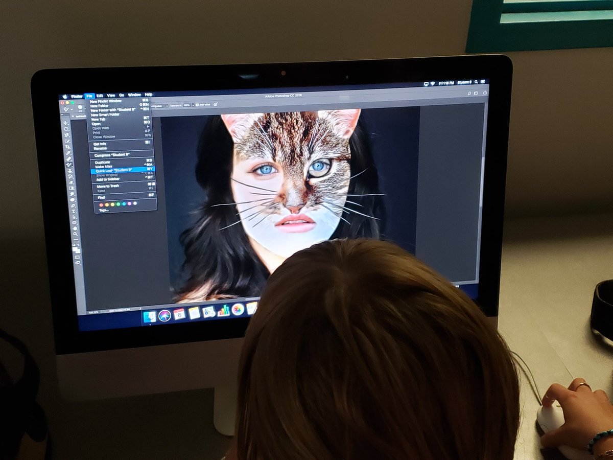 drcarter4edu's tweet photo. Our @SVHSJefcoed students have been learning about Photoshop this week and receiving hands-on experience in Mr. Moncrief's classes at our Shades Valley Technical Academies Campus! #transformations #photoeditingskills
 @JEFCOED https://t.co/mvSErfNCZv