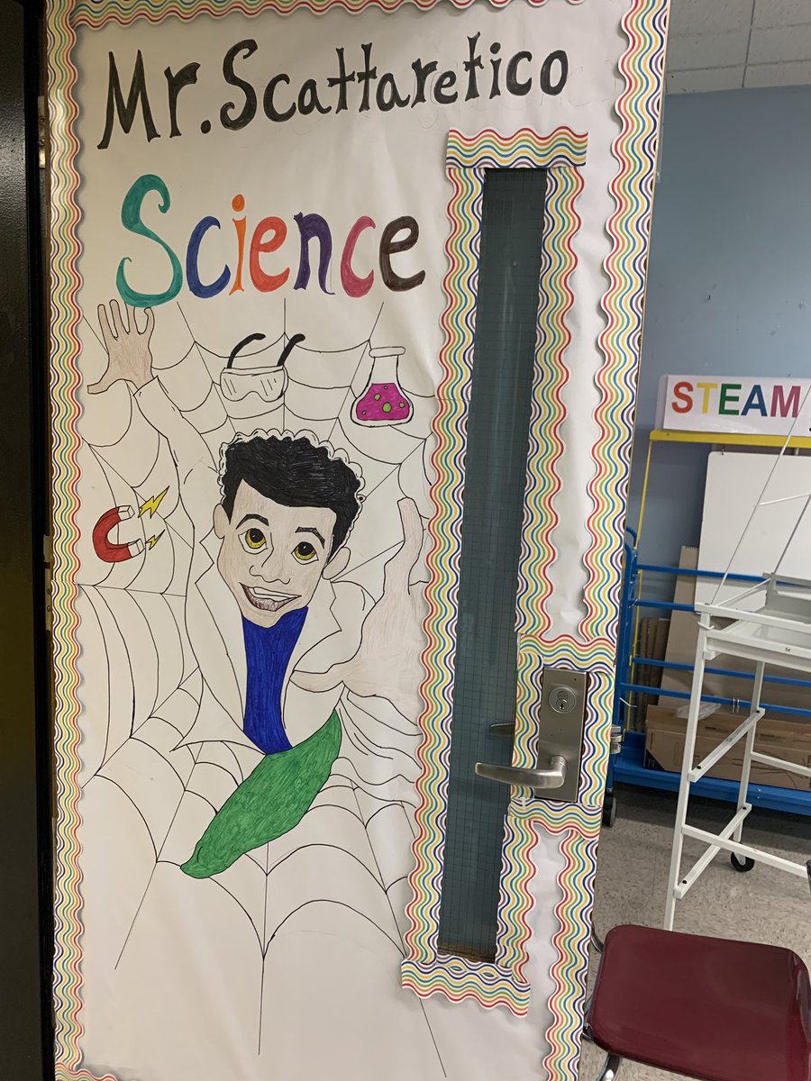 Late to the party but excited for the 2019-2020 school year as a science cluster integrating all the tech I learned this summer! (Still some shading to be done on the door but coming along)