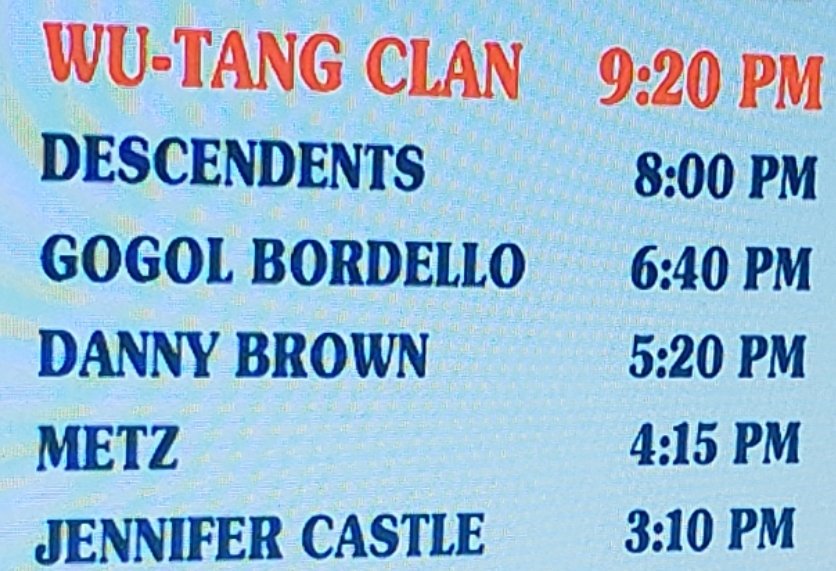 _prettygod's tweet photo. You're welcome to argue with me but this is lineup of the year as far as Ontario shows go. Come to #mattyfest this weekend! https://t.co/3lOihcjYiq