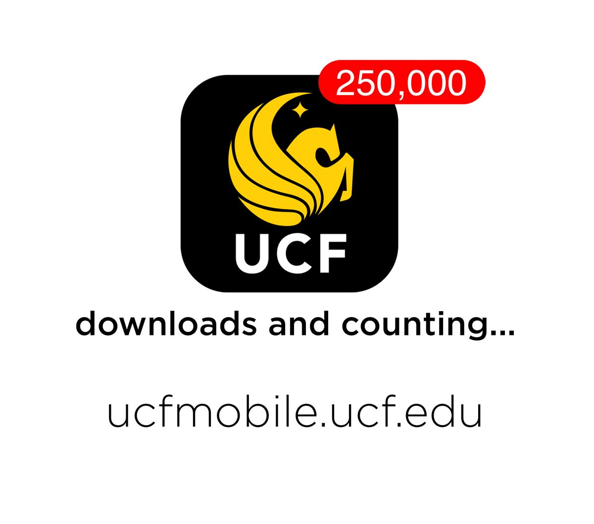 ucfmobile's tweet image. 250k thanks to everyone for helping make @ucfmobile an essential resource for the @UCF community! 

ucfmobile.ucf.edu