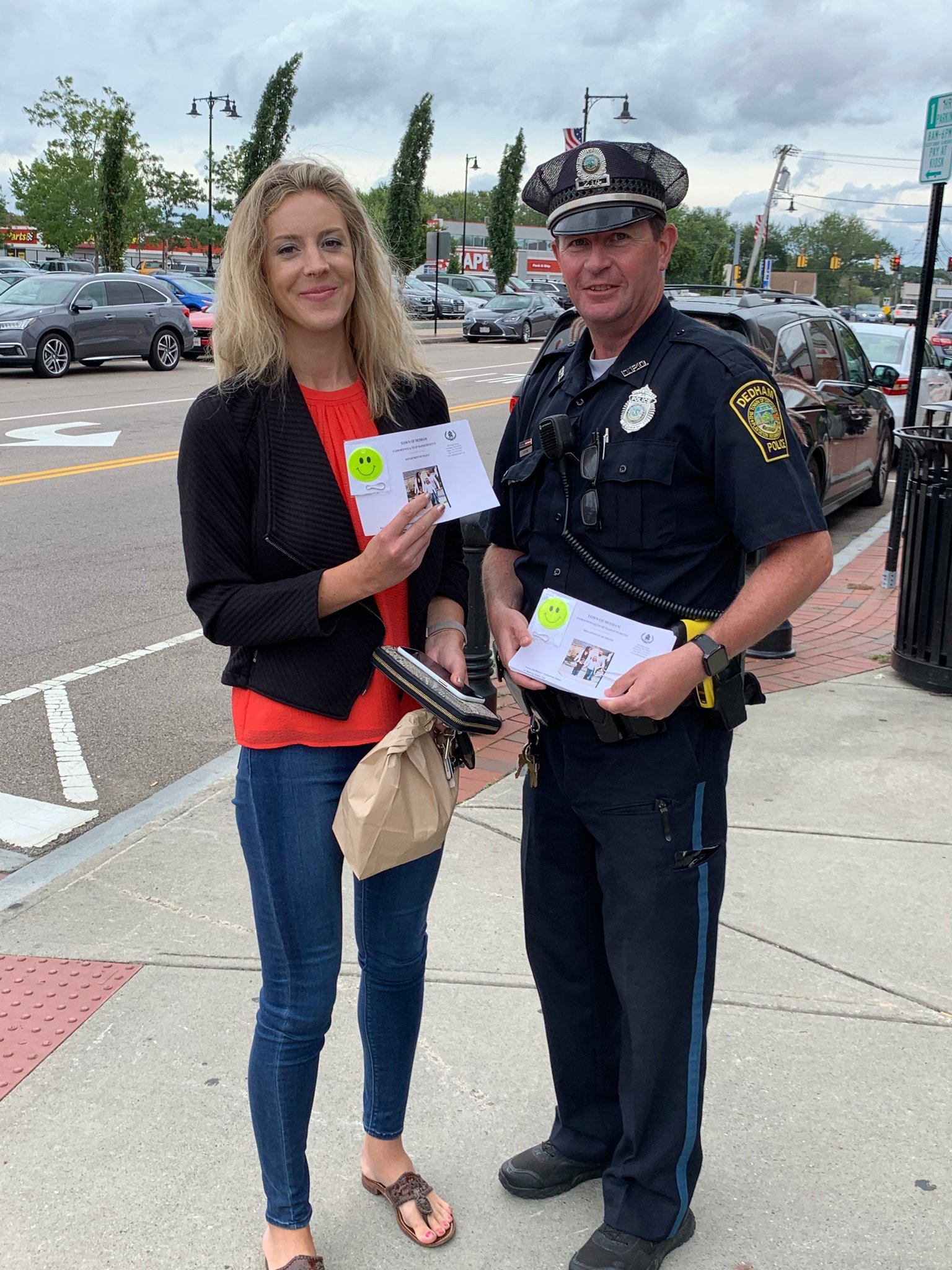 Dedham Police Dept On Twitter Officer Cronin Was In Dedham Square This Afternoon Distributing Reflective Zipper Tags Along With Pedestrian Safety Information The Zipper Tags Are Funded Through A Pedestrian Safety Grant Awarded To The Department By