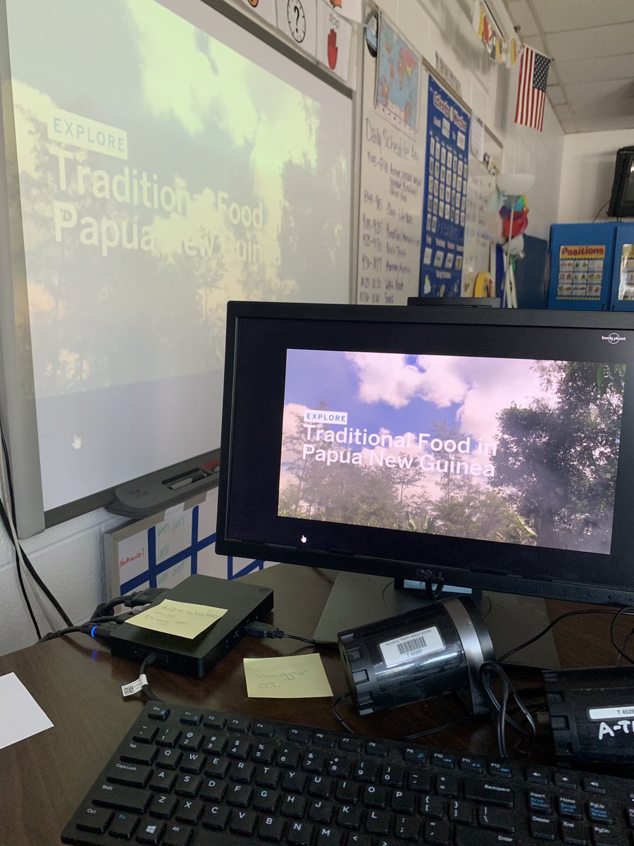 MsTyler4's tweet photo. Each day during morning meeting we check out our weather.  Then we travel somewhere using google earth and compare the temperatures and weather! Today we went to Papua New Guinea and found out it is colder there than here!  @ATMS_Bulldogs #functionalskills https://t.co/yD1AWMjhXy