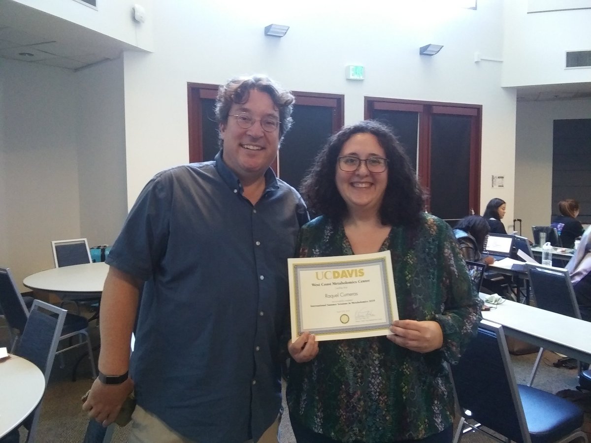 rcumeras's tweet photo. Just a week ago... I finished the Int. Summer Session in Metabolomics from the @WCMC_UCDavis 😁
Thrilled to see how my recently started Marie Curie project #COLOVOC from #H2020 will benefit from it. 
@IISPereVirgili @ucdavis @EU_H2020 @MSCActions https://t.co/WuhhTx1AjB