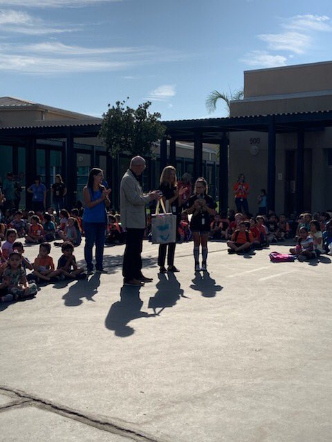 Megan Cope was privileged to host some outstanding members of our community as principal for the day.  It was a pleasure to work with Dr. Colson from MSJC and Mrs. O’Neill from Kyrocera.