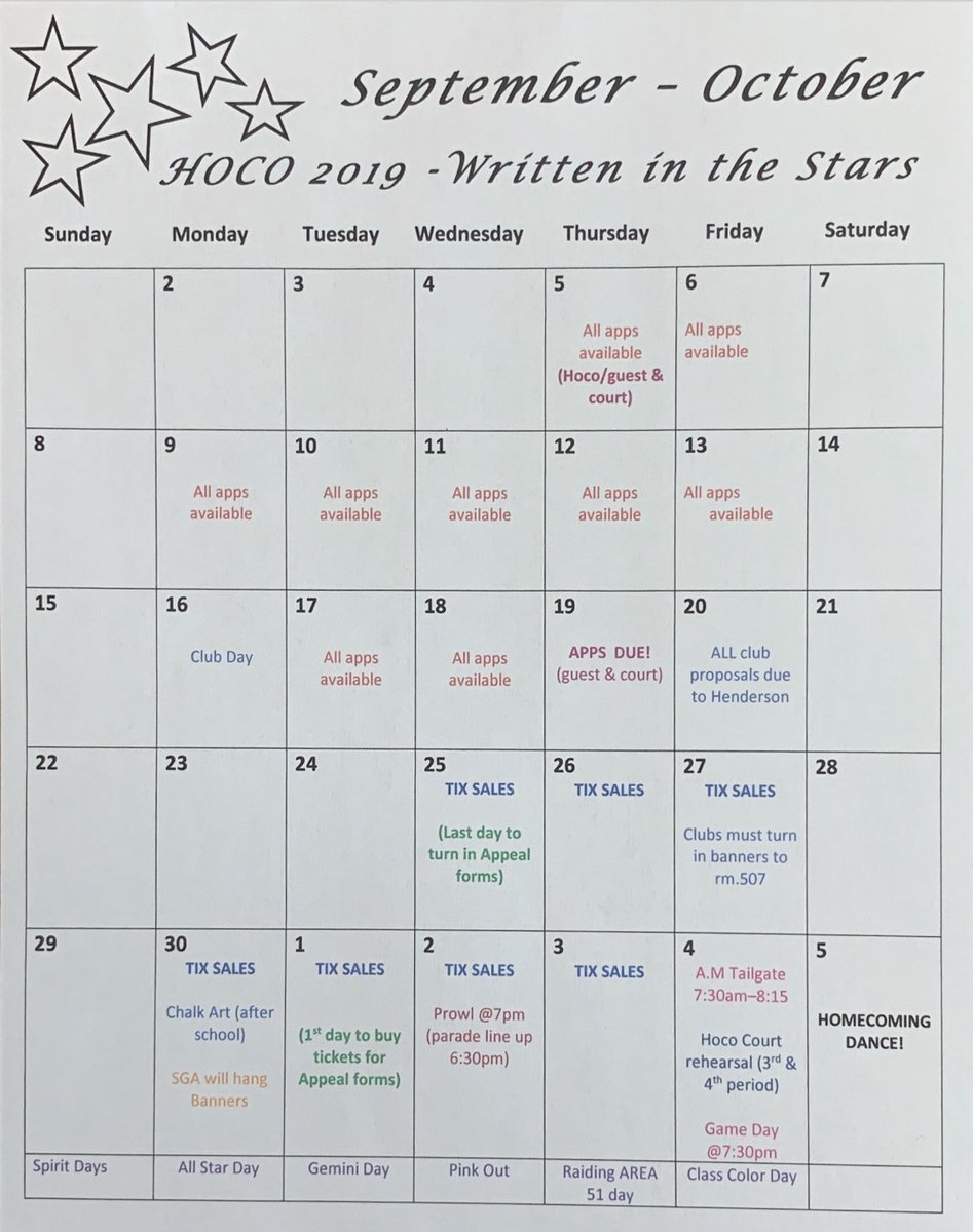 Here is more information about homecoming for the rest of the month! <a href="/Wharton_PTSA/">Wharton PTSA</a> <a href="/WhartonWildcats/">Wharton High School</a> 
#WeAreWharton