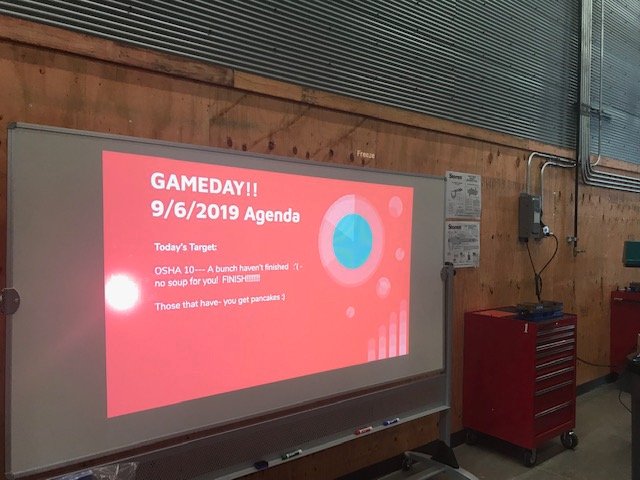 The More You Know... SDS stands for Safety Data Sheets- a handbook that contains all of the occupational safety and health information.  Learned this from students at the Wiesner Family Career Center as they completed their OSHA 10 training. <a href="/charles_hiscock/">UncleBubba</a> <a href="/BrianVeitEDU/">Brian Veit</a>