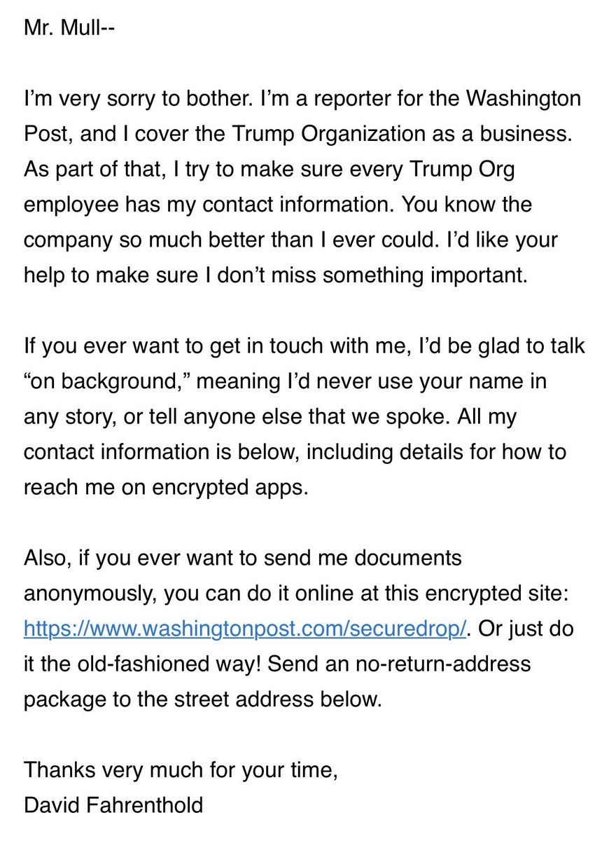 EricTrump's tweet image. These are the tactics used by the @WashingtonPost. @JeffBezos - you should be very proud... 🙄
