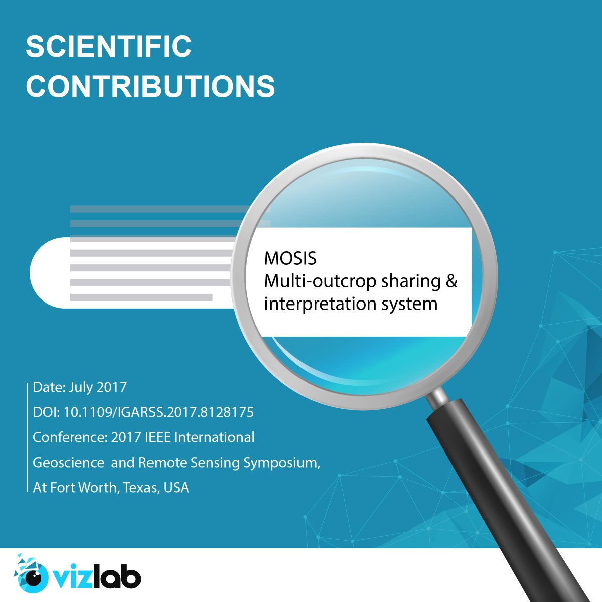 Multi-Outcrop Sharing &amp; Interpretation System was presented and published in 2017 at IEEE International Geoscience and Remote Sensing Symposium, At Fort Worth, Texas, USA. 
Access the link: bit.ly/2z7evKc 

#vizlab #geoInformatics #visualreality #scientific #ieee
