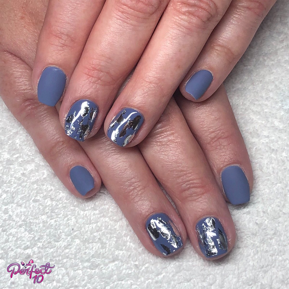 laurenperfect10's tweet photo. Matte foils 😍 @Gelish Flirt In A Skating Skirt and @lovelecente Silver foil!
•
#nailappointment #nailart #nailinspo #nails #nailtech #gelmani #gelnails #gels #instanails #nailsoftheday #freshnails #lovenails #naturalnails #instabeauty #nailstagram #nailselfie #nailaddict https://t.co/TIXgJ5i9mo