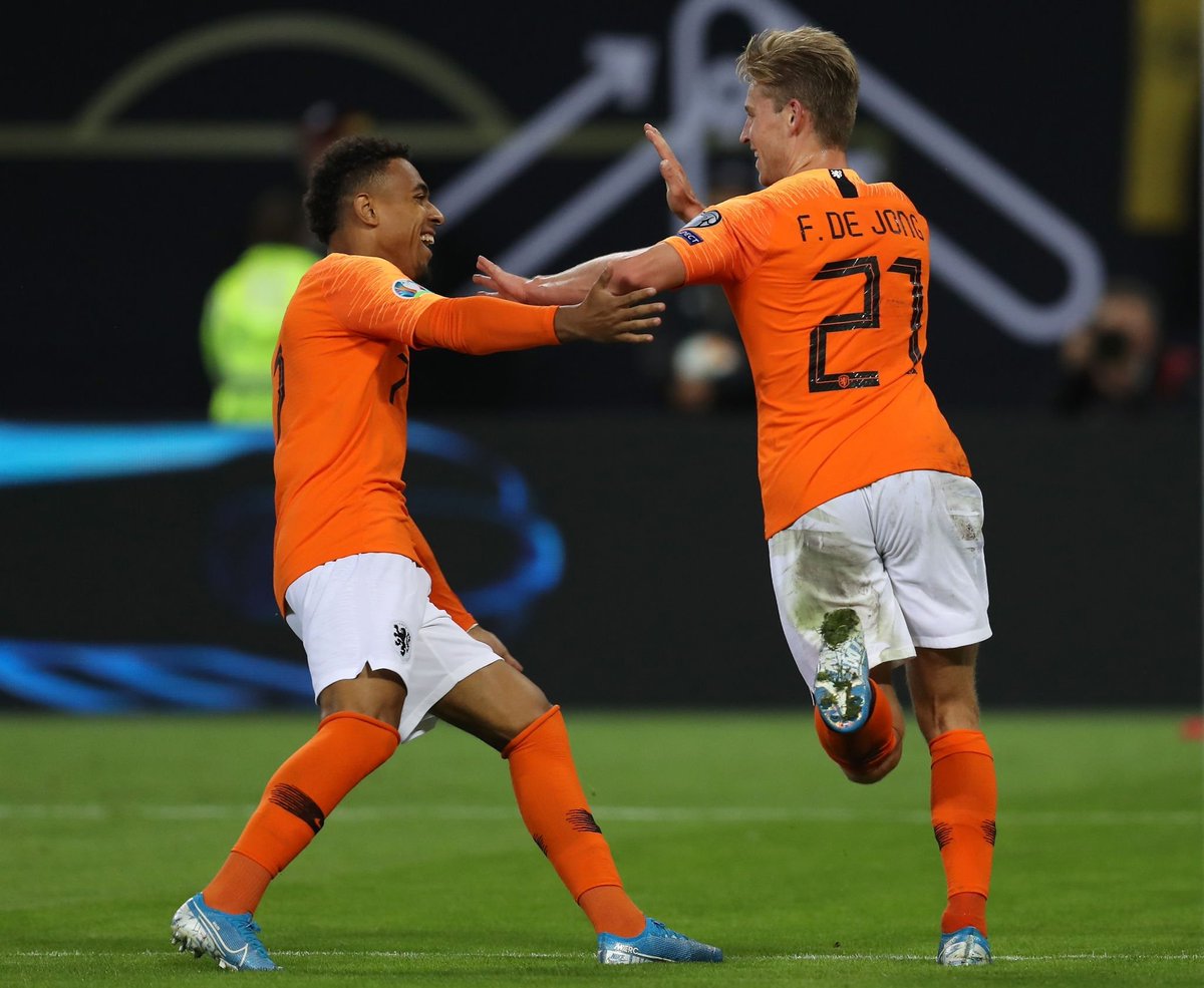 SportsCenter Twitterissä: "¡Así festejó Frenkie de su primer gol con camiseta de la Selección mayor de Holanda! https://t.co/mveXmdwOzy" / Twitter