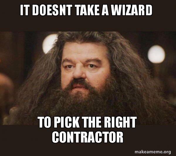 'It doesn't take a wizard to pick the right contractor.' Pick Momentum Design Center today. Give us a call at 540.707.1555