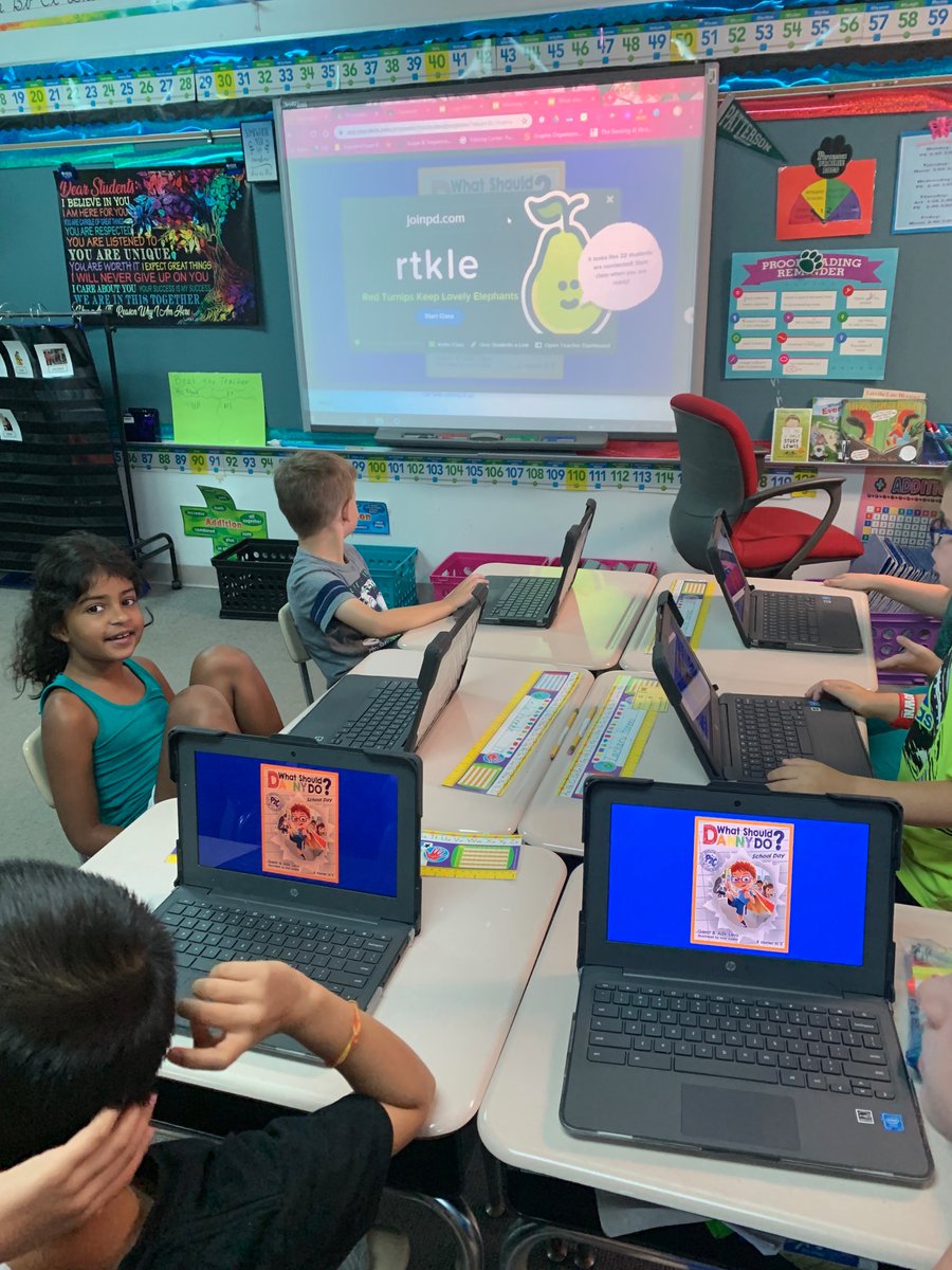 mrs_flood2nd's tweet photo. 2F just started the interactive book "What Should Danny Do." We used @PearDeck to vote and help Danny make his choices for the day. We are learning all about the power to choose! @WhatShouldDanny #204reads #growthmindset #whatshoulddannydo @PattersonPDogs https://t.co/0GbcIQHj0i