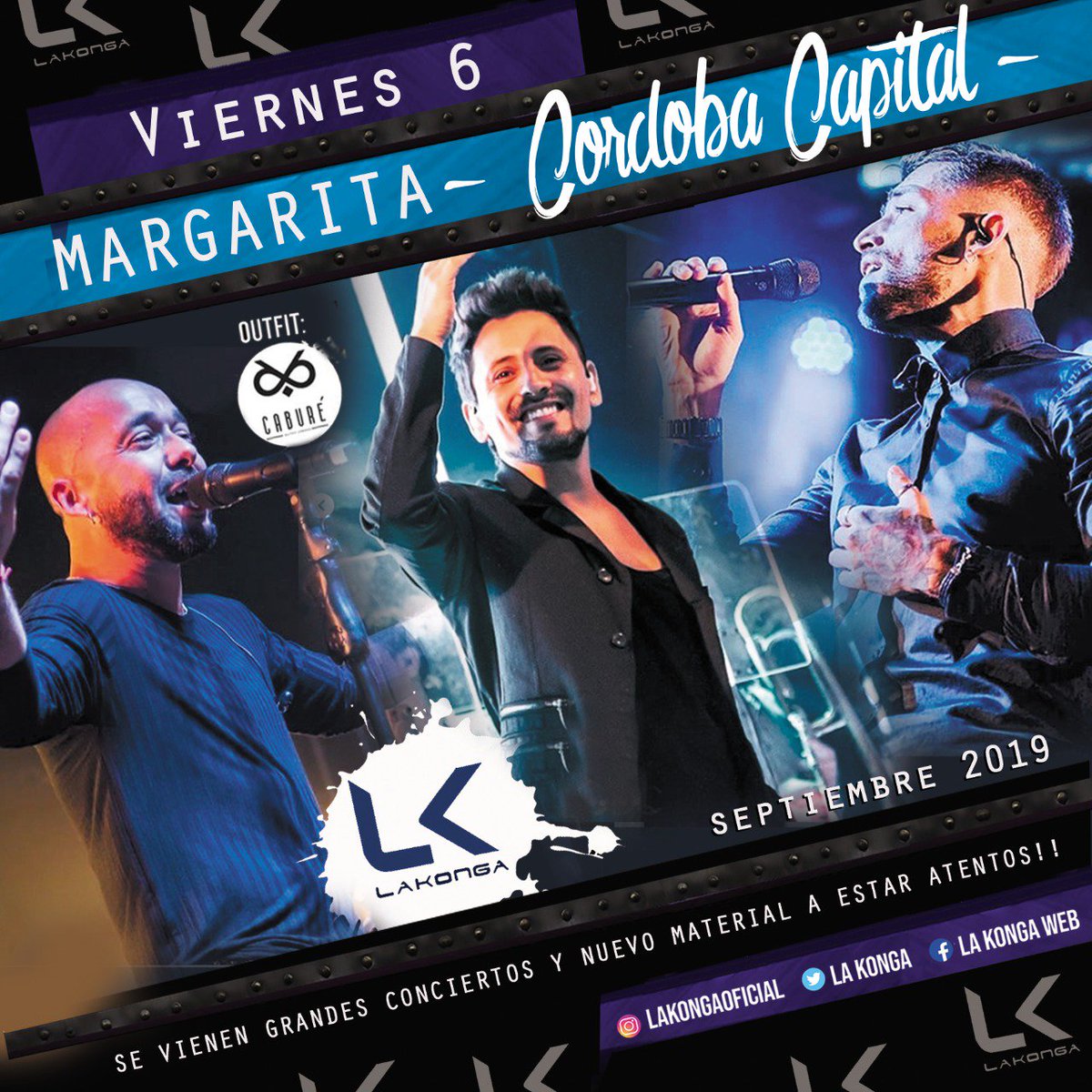Ganadores de invitaciónes dobles!!!

👉🏼La Konga en #Margarita 

Jacqueline Balarino 994
Candelaria Tivero 809
Lorena Tellechea 687
Diego Salas 785
Darío lindon 253

Deberán presentarse en boletería de #Margarita con DNI hasta las 2 a.m.
Gracias por participar!