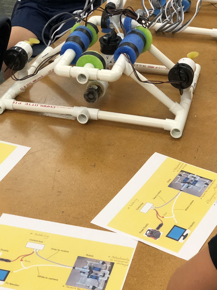 MrBanksC_R's tweet photo. First ROV meeting.  Students got a chance to drive a underwater robot https://t.co/ge5FakEqeH