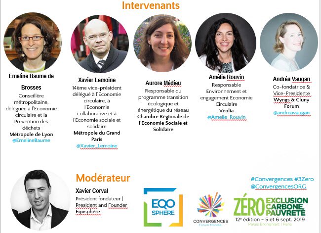 Eqosphere's tweet photo. Aujourd’hui Eqosphere était acteur-expert du débat #EconomieCirculaire à #Convergences. Une réflexion méthodologique avec nos invités @grandlyon @GrandParisMGP @CNCRES @Veolia @ClunyForum - #cooperation #upcycling #antigaspi ♻️🤝🌍 https://t.co/3EjtZljFst