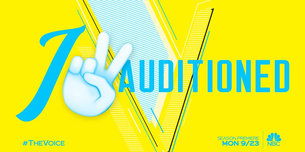 It has been so hard to keep this a secret but I can finally tell you guys!!! I auditioned for <a href="/NBCTheVoice/">The Voice</a> ! Now who’s ready for the season premier on <a href="/nbc/">NBC Entertainment</a> September 23!?💙🎤