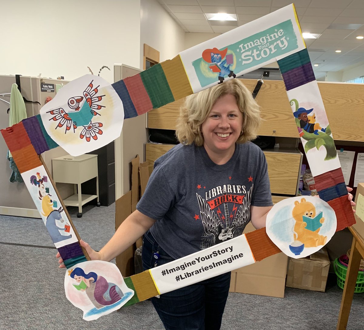 cglancaster's tweet photo. All ready for the @cslpreads Committee Fair at our annual meeting! Whoβs coming?
#CSLPreads2020 #ImagineYourStory #LibrariesImagine https://t.co/8JOUMAjy2K