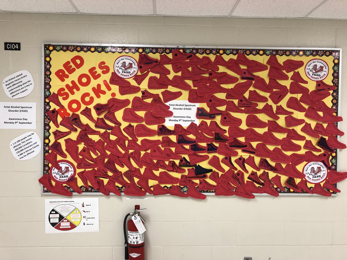 Morag Davidson (@modavscdsb) on Twitter photo Red Shoes Rock at Assikinack! In celebration of World FASD Awareness day September 9, 2019. <a href="/SCDSB_Schools/">Simcoe County District School Board</a> <a href="/SCDSB_SE/">SCDSB SpecialEd</a> Red Shoes Rock at Assikinack! In celebration of World FASD Awareness day September 9, 2019. <a href="/SCDSB_Schools/">Simcoe County District School Board</a> <a href="/SCDSB_SE/">SCDSB SpecialEd</a>