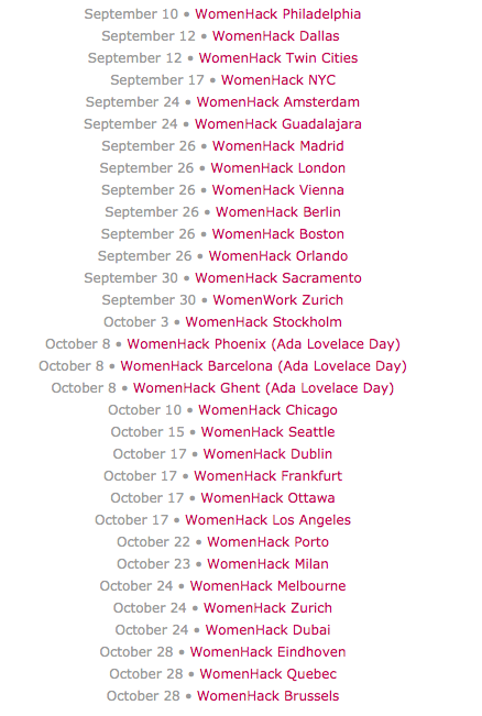 womenhack's tweet photo. WomenHack events in September and October! 🍃🍁 https://t.co/7lkdKloa4C