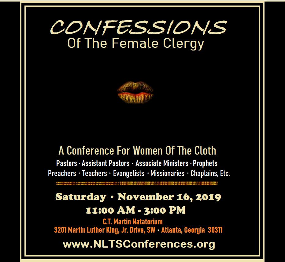NLTSCnfo's tweet photo. REGISTRATION IS OPEN for "Confessions Of The Female Clergy" Conference.  Early Bird Rates through October 15, 2019.  Go to https://t.co/5kq3CY7Lj4 for more details! https://t.co/R7BBvmSE3P