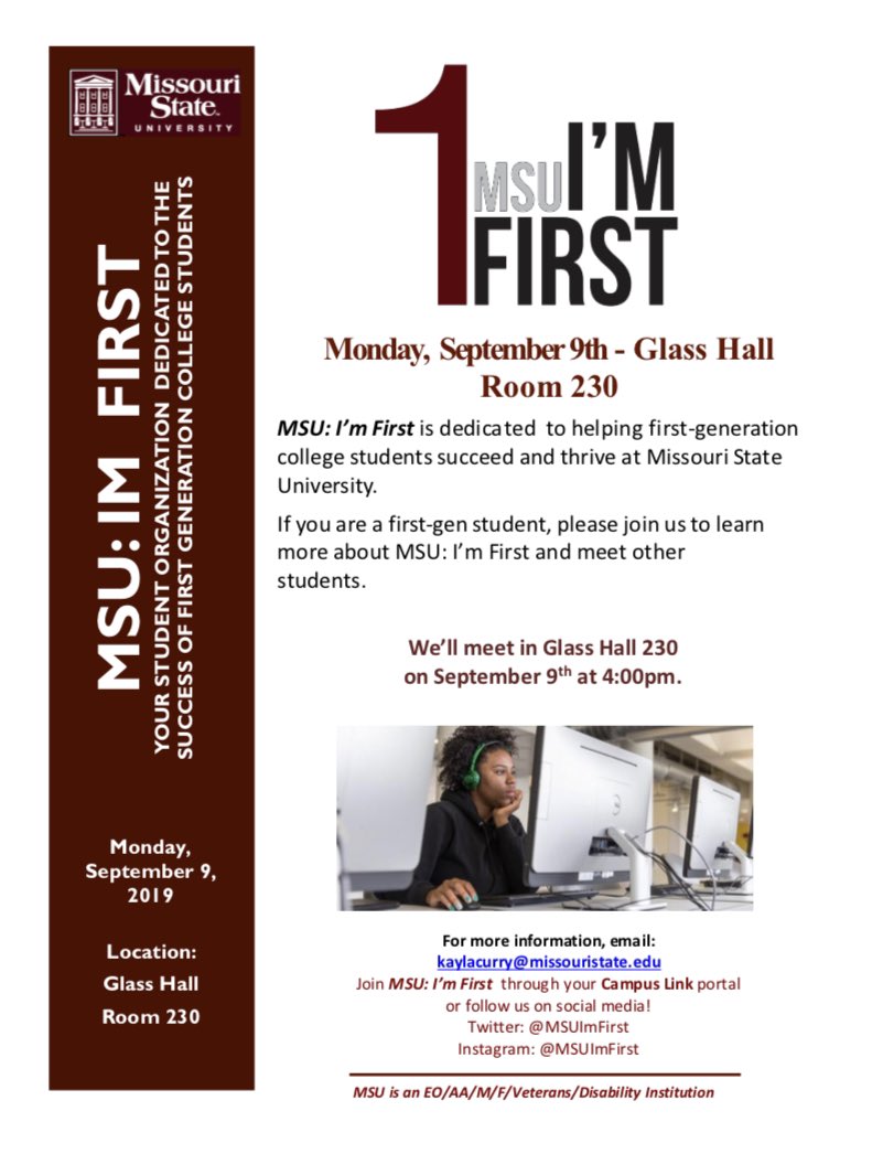 MSU: I'm First tweet media