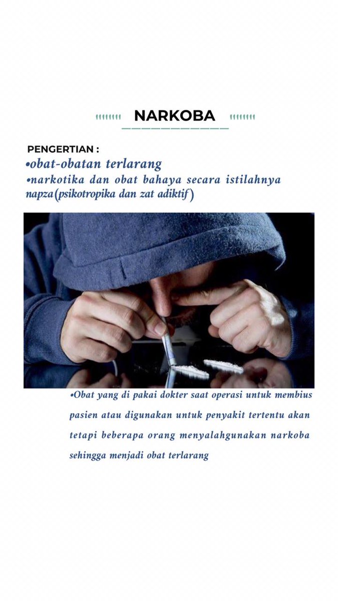 finantika's tweet photo. Materi Narkoba
#matafunisa2019 
#unisadietplastik 
#banggamenjadiunisa https://t.co/hM99edkZtk