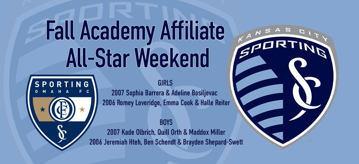 SportingNE_FC's tweet photo. @sportingkcyouth Fall Academy Affiliate All-Star weekend is here! Congrats to all of our SOFC players attending. #AcademyAffiliate #AllStarExperience https://t.co/b4msavOj5A