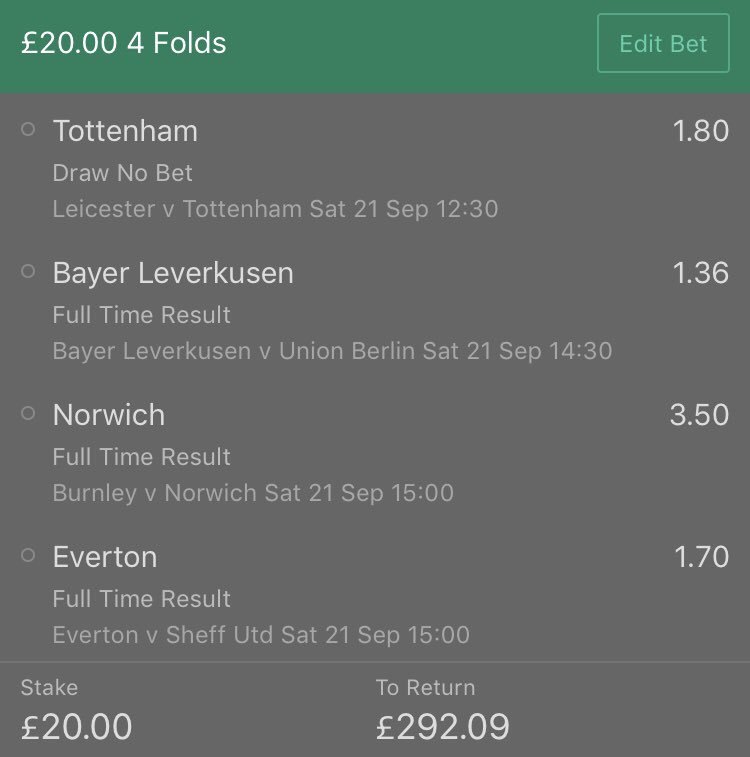 _HonestTipster's tweet photo. TODAYS BANKER! ππ¦
We have a 4-fold at odds of around 13/1! ππΌ
Letβs do this! π₯ππ°
#bankerbet #banker #piggybank #acca #saturdayacca #accumulator #betting #bet #tips #tipster #honesttips #money #profit https://t.co/OcTFMugiYS